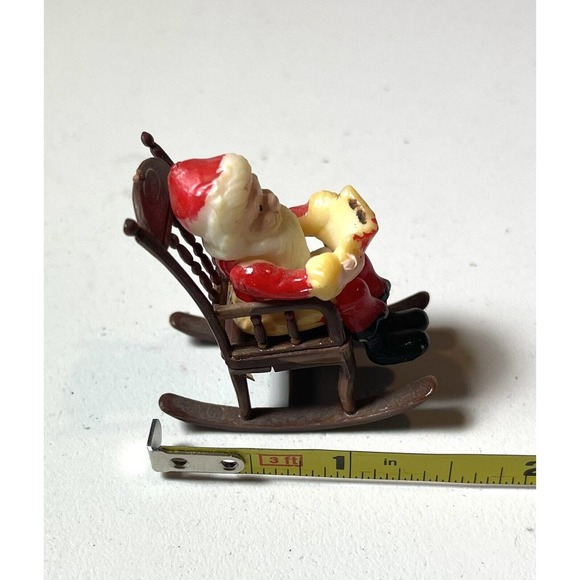 4 Vintage Dollhouse Miniatures Santa Mouse Mrs Claus Jewelled Christmas Tree - Picture 6 of 16